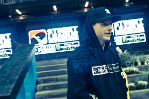 Chatting it up with Rob Dyrdek. Sadly, he was both Beefy and Meaty-less.