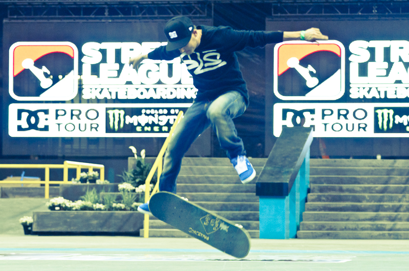 Dyrdek working on tricks.