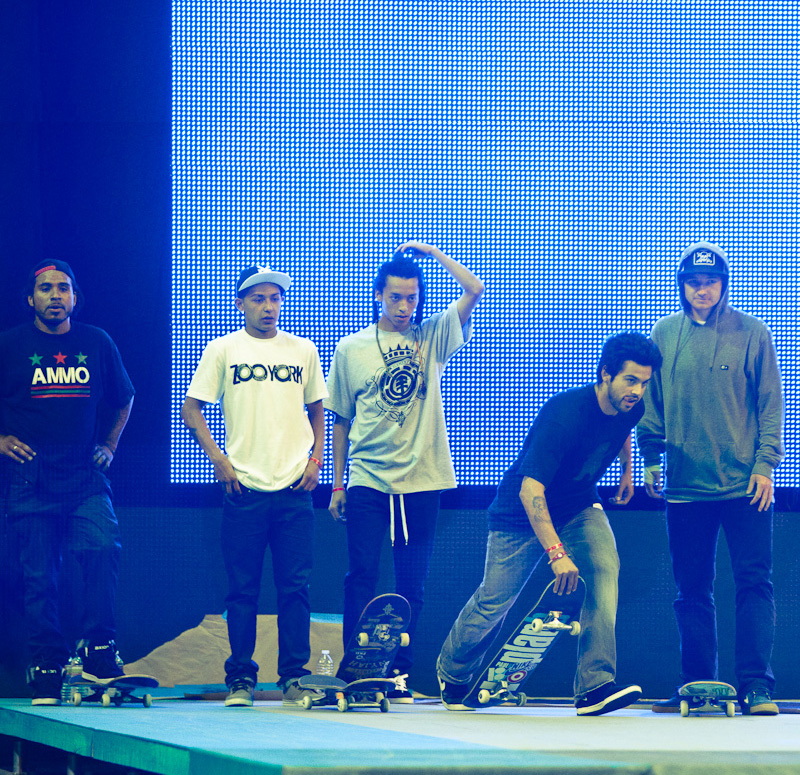 Feeling out the course.