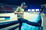 Ryan Sheckler stretches it out.