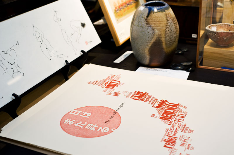 Artists and art lovers got together at Hijo this weekend to raise