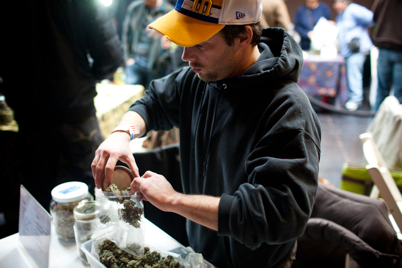 More than 600 people showed up Sunday for Seattle's first Cannabis Farmer's