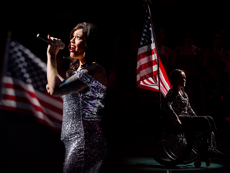 First, the obligatory national anthem...