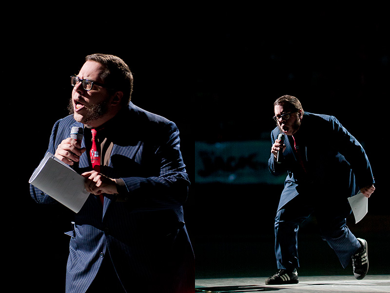 ...And then the theatrical skater introductions.