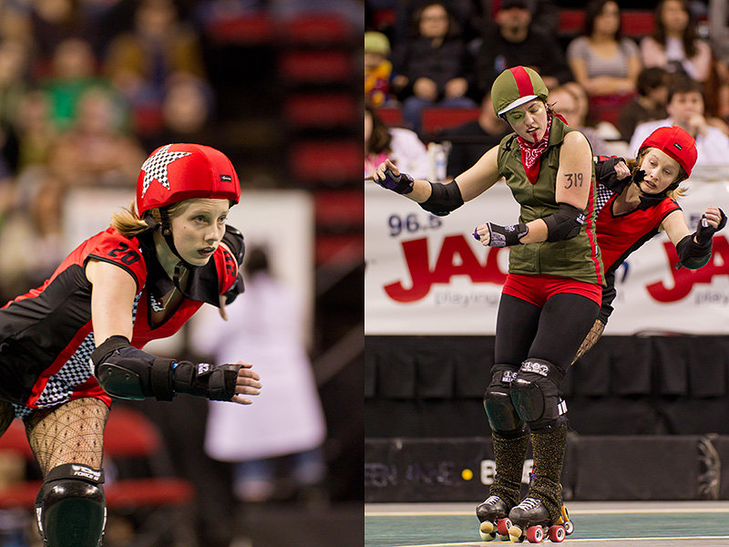 The Derby Liberation Front skated against the Break Neck Betties.