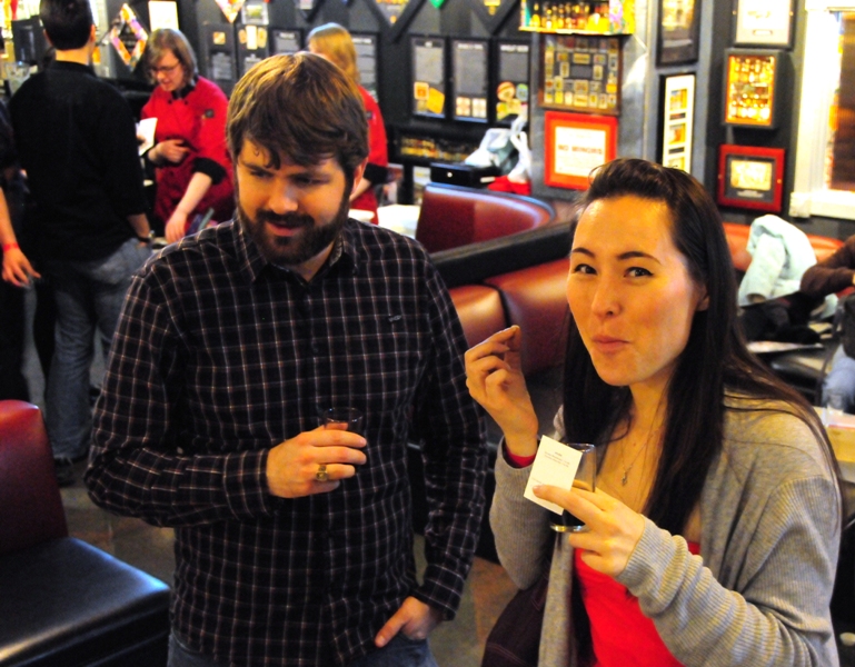 Last night lovers of chocolate, booze, and each other, showed up for