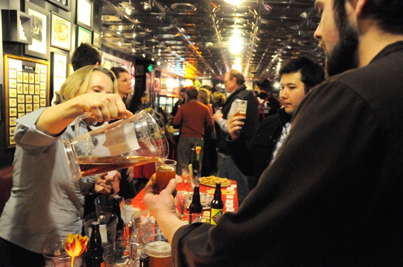 Last night lovers of chocolate, booze, and each other, showed up for