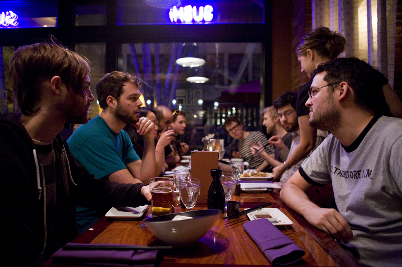 Despite its alley location, Nijo is a highly trafficked spot.