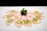 Kaupachi Cappaccio A ChefaE™s Choice dish.