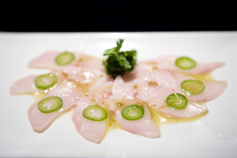 Kaupachi Cappaccio A ChefaE™s Choice dish.