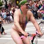 Sometimes the best costume you can wear is your birthday suit, as evidenced by naked bike riders participating in June's Pride Parade.