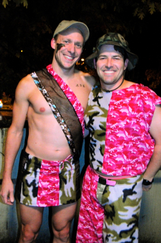 Hive Mind Halloween XVI brought out dozens of costumed Seattleites, but none were as clever or timely as these gentlemen, who dressed as 'Do Ask, Do Tell.' Happily, 'Don't Ask, Don't Tell' was recently repealed.