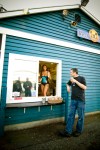 In March, Seattle Weekly tagged along with a group of bikers traveling from bikini barista stand to bikini barista stand. The original slideshow was heavy on motorcycling men, and this is a rare glimpse of a bikini barista.