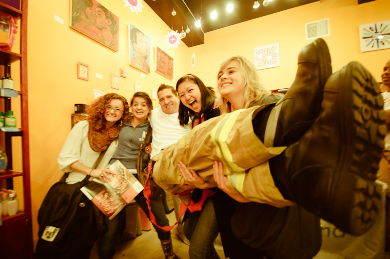 Sexy firemen converged on Capitol Hill last night to shill sexy pics