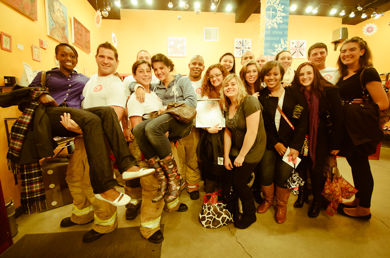 Sexy firemen converged on Capitol Hill last night to shill sexy pics