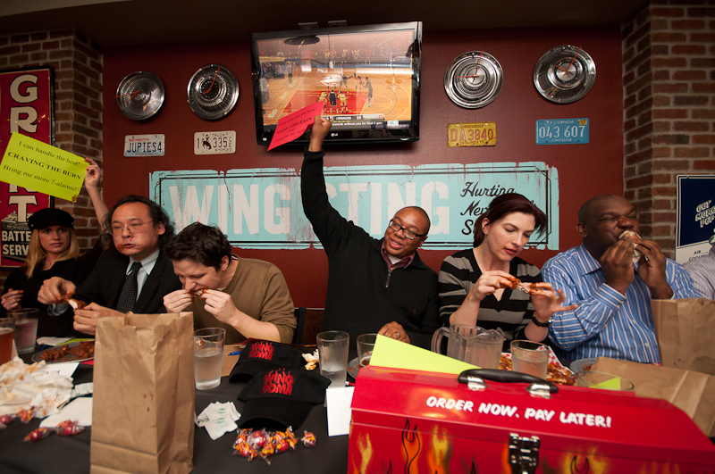 I would love to write a caption of what every person in this picture is thinking. But, judging by the look on Chris Nishiwaki's face, that would be a lot of swear words.