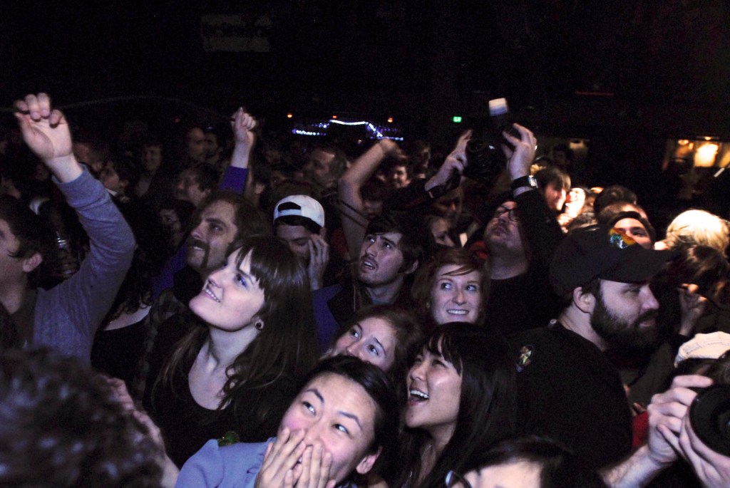 Alternative bands Absolute Monarch, Steel Tigers of Death, from Seattle, and band Les Savy Fav of New York City play at Neumos at Neumos on Capitol Hill on Saturday Evening Dec. 5, 2010, in Seattle.
