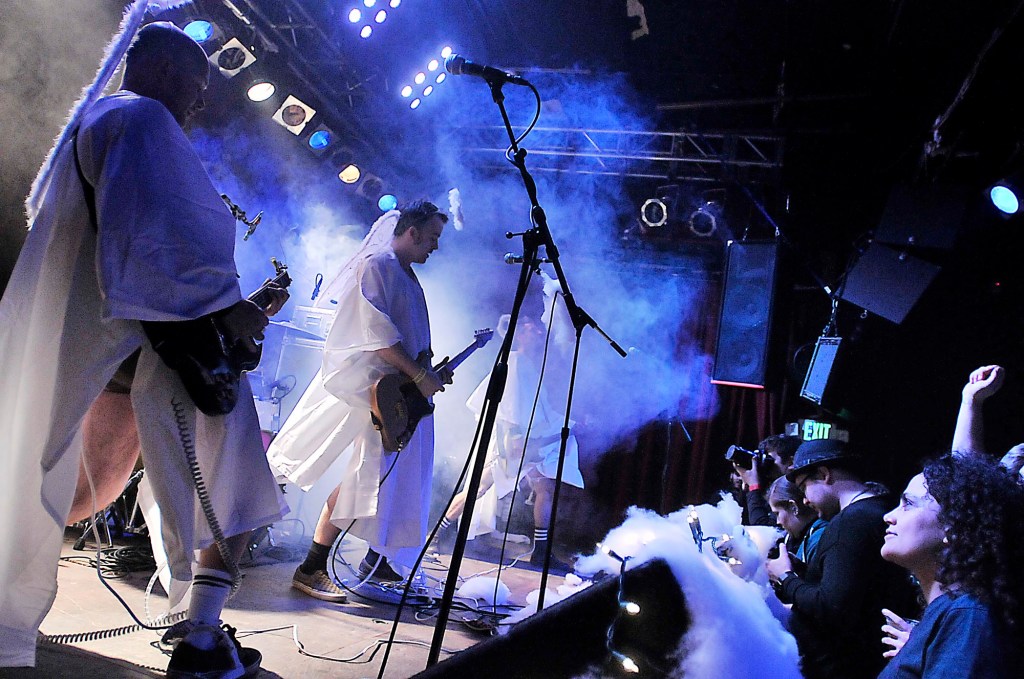 Seattle post-punk band Steel Tigers of Death energize the crowd at Neumos on Capitol Hill on Saturday Evening Dec. 5, 2010, in Seattle. SToD opened for the visiting New York City band Les Savy Fav.