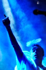 Steel Tigers of Death guitarist Micheal Deth (Mike Grigg) of Seattle entertains a packed crowd at Neumos on Capitol Hill on Saturday Evening Dec. 5, 2010, in Seattle. SToD and Absolute Monarchies opened for the New York City band Les Savy Fav.