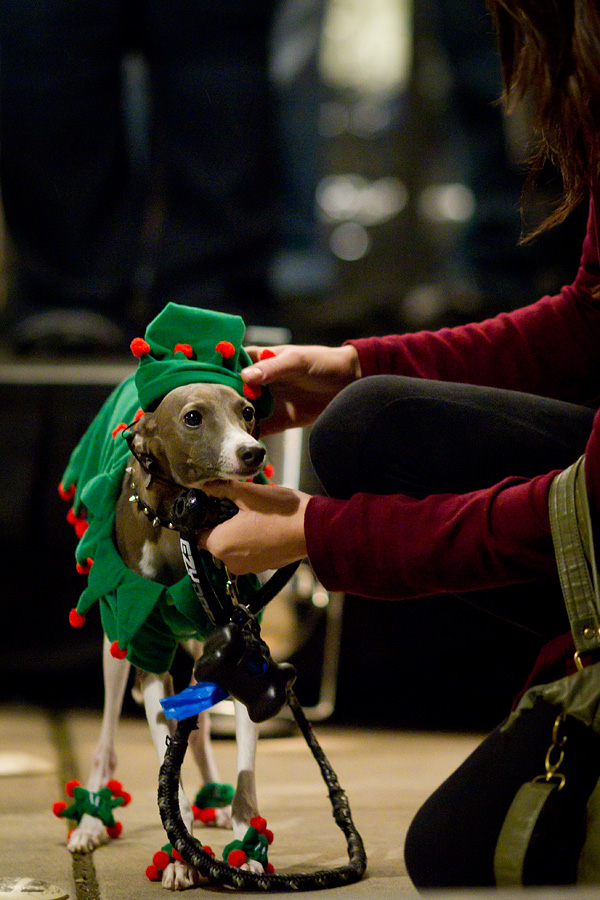 Burton was eager to pose for the judges, but had difficultly standing still enough to keep his hat on his head.