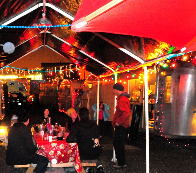 Festivities at the Trailer Park Mall.