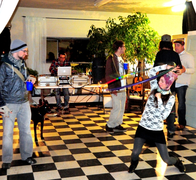 Children are frequent participants in the Georgetown Art Attack, such as this bunch at Studio #4.