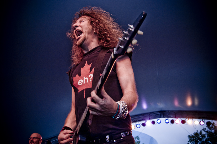 On Monday, Canadian metal band Anvil threw some hair around the stage