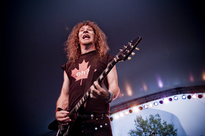 On Monday, Canadian metal band Anvil threw some hair around the stage
