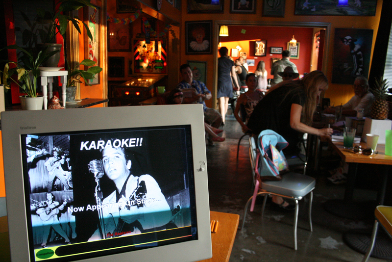 Fans of The King gathered last night at Cafe Racer and the