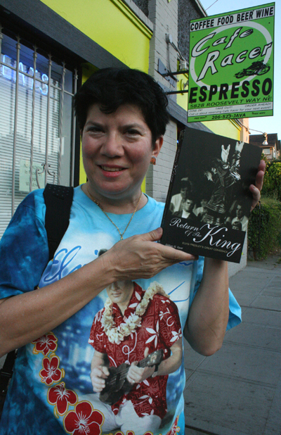 Fans of The King gathered last night at Cafe Racer and the