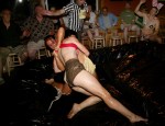 Yes, you are reading this right - LUBE wrestling. The ladies of
