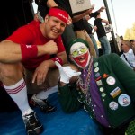 I saw these clowns at the bar later.