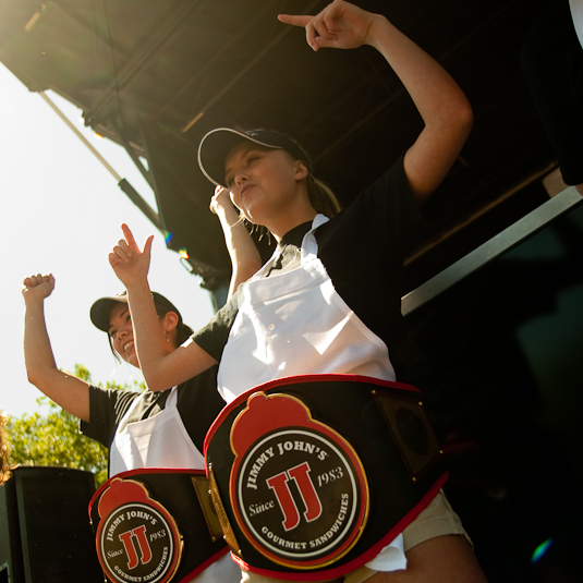 Every contest has to have hot chicks - even sandwich-eating contests.