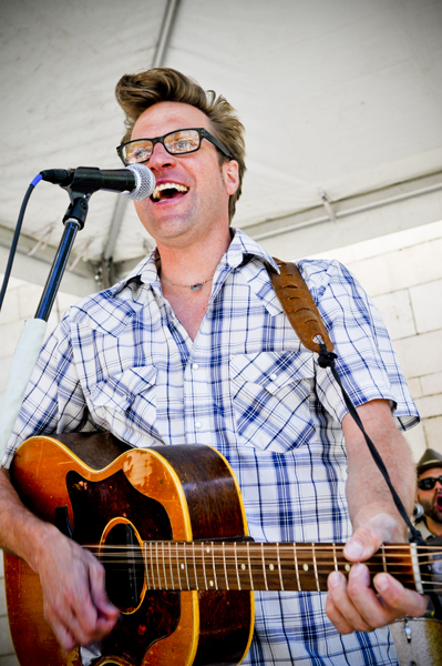 The Dusty 45s brought their full-throttle Americana to City Hall today for