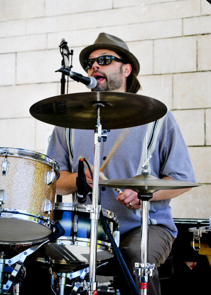 The Dusty 45s brought their full-throttle Americana to City Hall today for