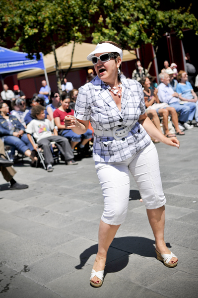 The Dusty 45s brought their full-throttle Americana to City Hall today for