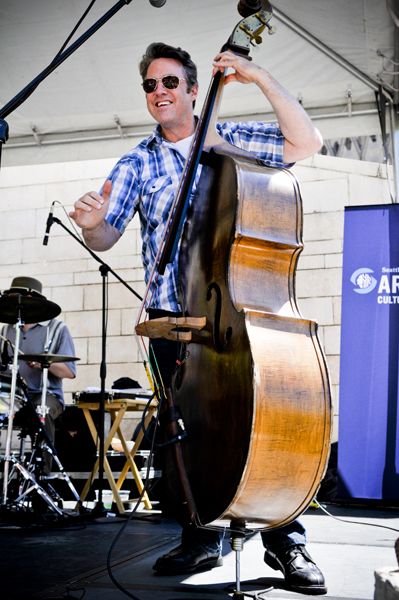 The Dusty 45s brought their full-throttle Americana to City Hall today for