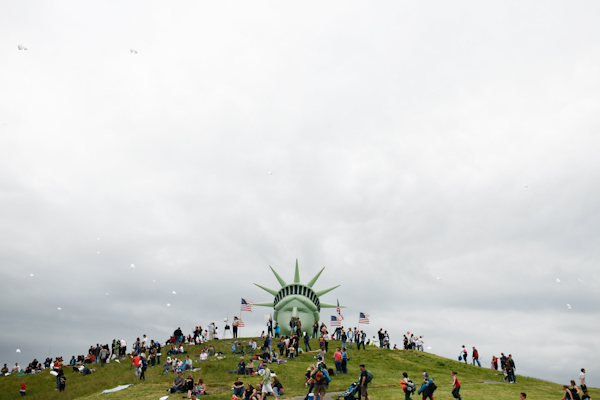 People gather at Gasworks Park during the Family 4th Picnic in Seattle, Wash., on Sunday, July 4, 2010. (Photo by Matthew Williams for The Seattle Weekly)