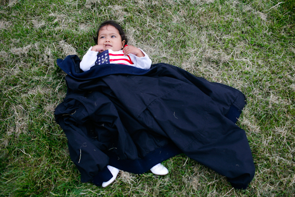 Siya Pande enjoyes the break in the rain at Gasworks Park during the Family 4th Picnic in Seattle, Wash., on Sunday, July 4, 2010. (Photo by Matthew Williams for The Seattle Weekly)