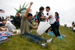 People fly kites at Gasworks Park during the Family 4th Picnic in Seattle, Wash., on Sunday, July 4, 2010. (Photo by Matthew Williams for The Seattle Weekly)