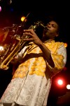 Last night Femi Kuti, son of Afrobeat legend Fela Kuti, lit up