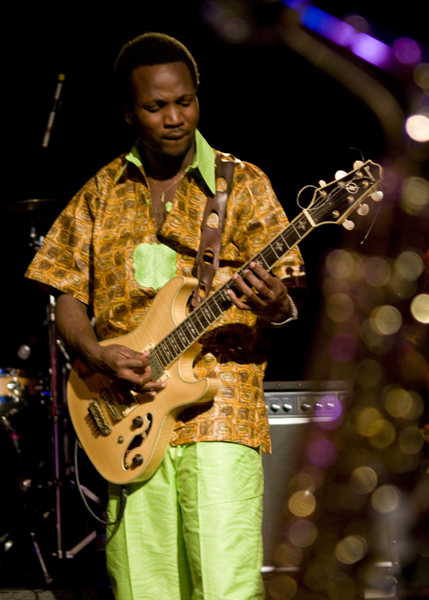 Last night Femi Kuti, son of Afrobeat legend Fela Kuti, lit up