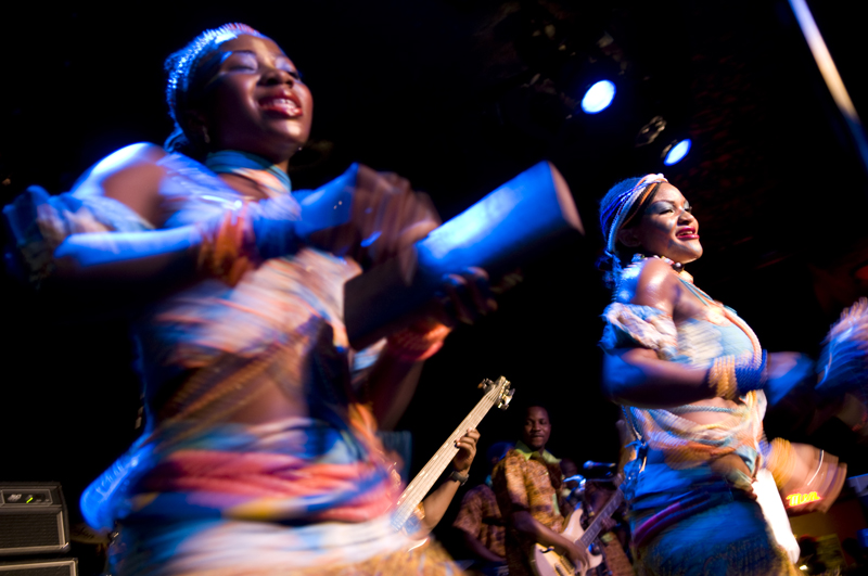 Last night Femi Kuti, son of Afrobeat legend Fela Kuti, lit up