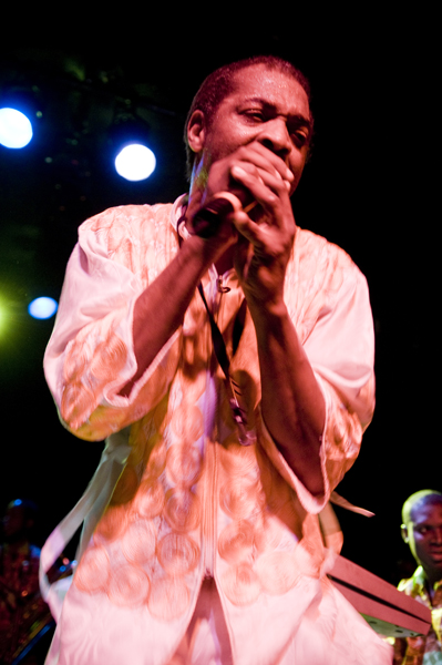 Last night Femi Kuti, son of Afrobeat legend Fela Kuti, lit up