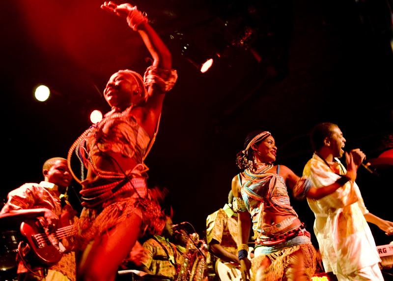 Last night Femi Kuti, son of Afrobeat legend Fela Kuti, lit up