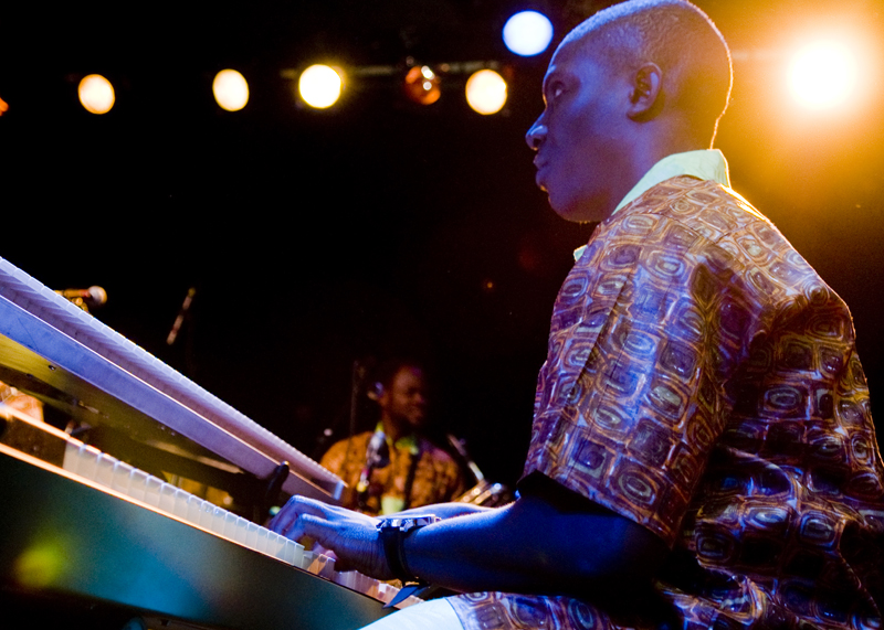 Last night Femi Kuti, son of Afrobeat legend Fela Kuti, lit up