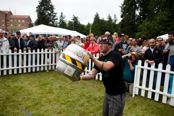 Brewers and beer enthusiasts converged on the 2010 Washington Brewers Festival held at Saint Edwards State Park on Saturday, June 20, 2010, in Kenmore, Wash.  (Photo by Matthew Williams for The Seattle Weekly)