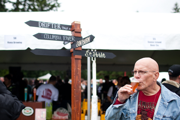 Brewers and beer enthusiasts converged on the 2010 Washington Brewers Festival held at Saint Edwards State Park on Saturday, June 20, 2010, in Kenmore, Wash.  (Photo by Matthew Williams for The Seattle Weekly)