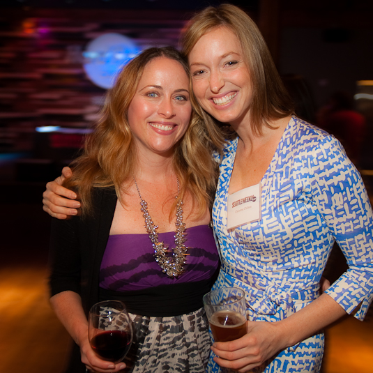 Seattle Weekly web editor Zibby Wilder and marketing director Christine Chilton.