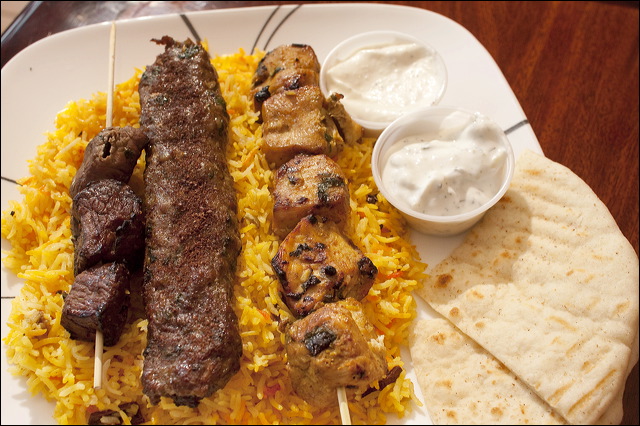 Sultani on a bed of rice